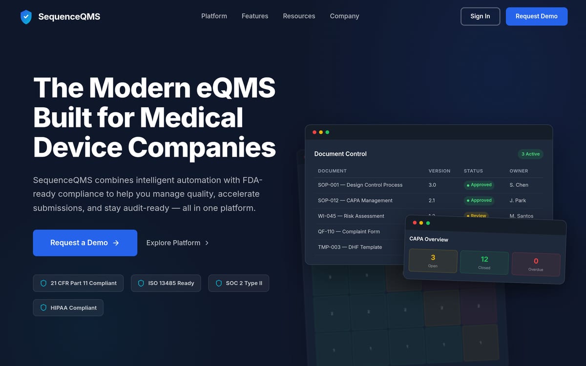 SequenceQMS