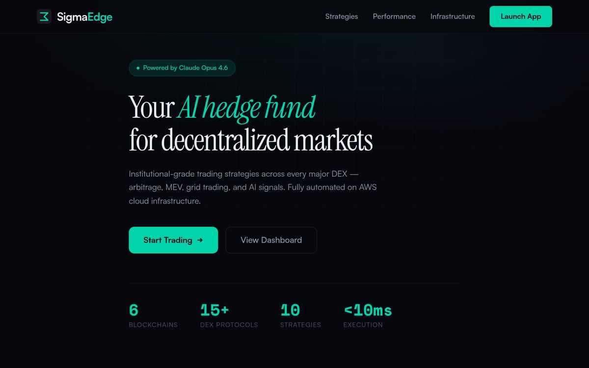 SigmaEdge screenshot